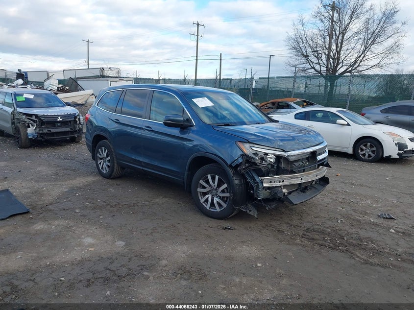 5FNYF6H39MB056416 2021 Honda Pilot Awd Ex auction photo 1