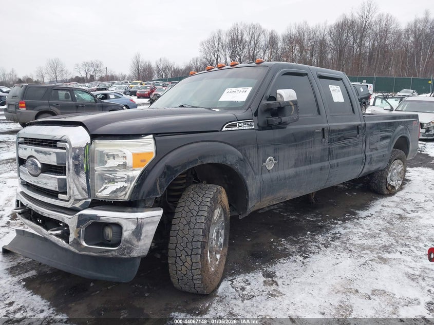 2012 Ford F-250 6.7 Lariat Black Lot 111044067148 Vin 1FT7W2BT1CED03456