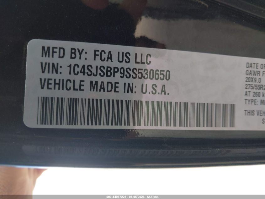 2025 Jeep Wagoneer - 1C4SJSBP9SS530650