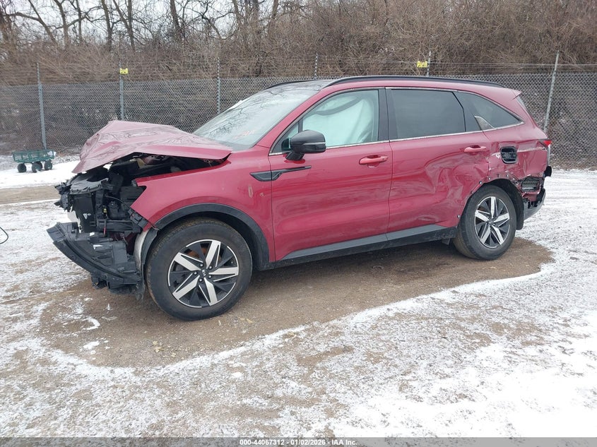 VIN 5XYRL4LC0MG068309 2021 KIA SORENTO S