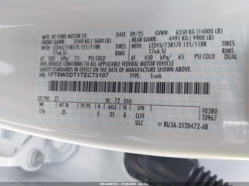 2026 Ford F-350 - 1FT8W3DT1TEC73107