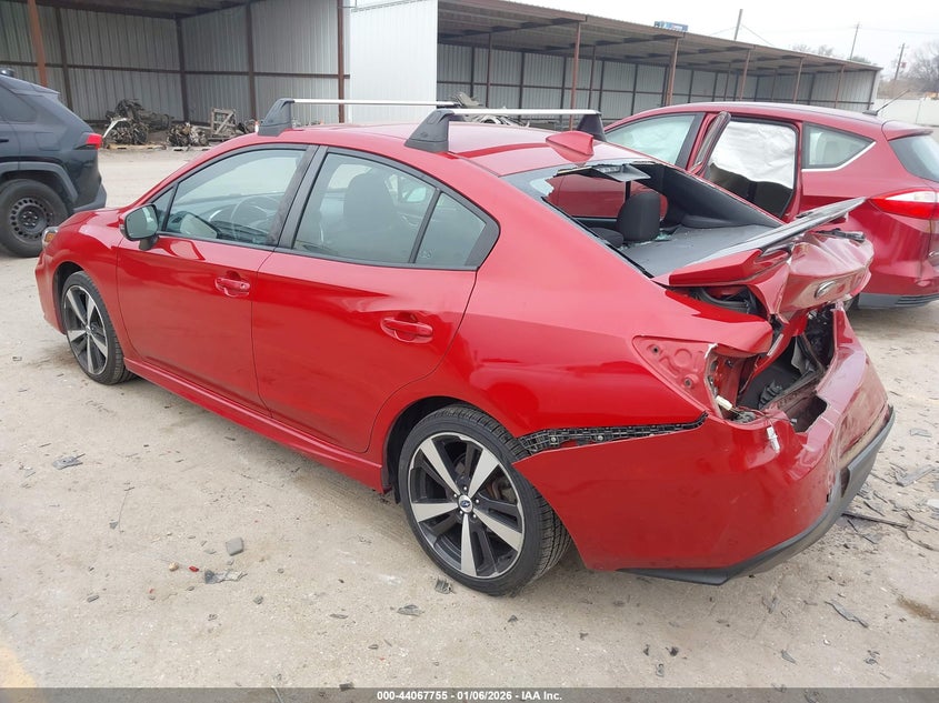 Vin: 4s3gkak68h3623277, lot: 44563555, subaru impreza 2.0i sport 20173