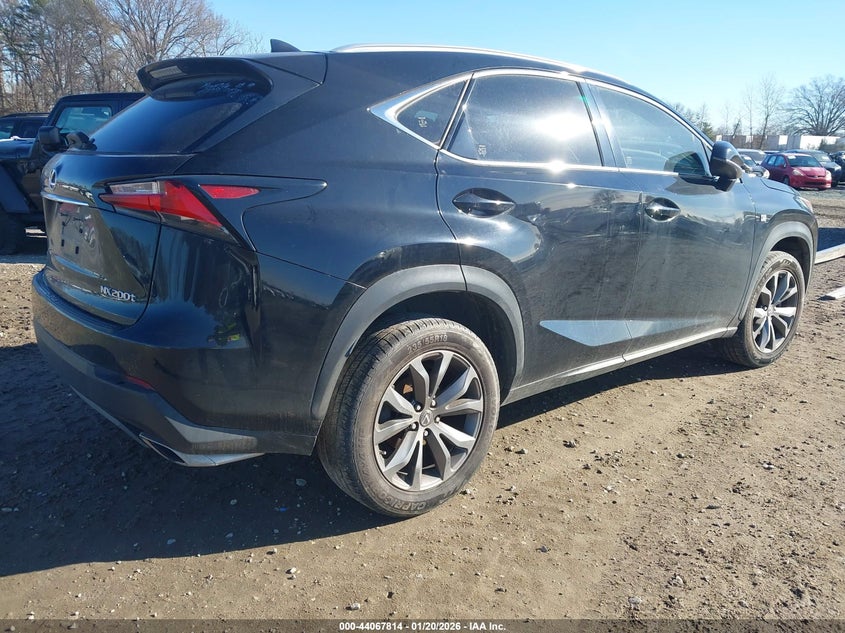 Vin: jtjyarbz3g2042951, lot: 44563614, lexus nx 200t f sport 20164
