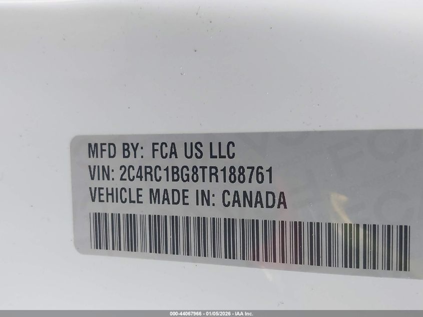 2026 Chrysler Pacifica - 2C4RC1BG8TR188761