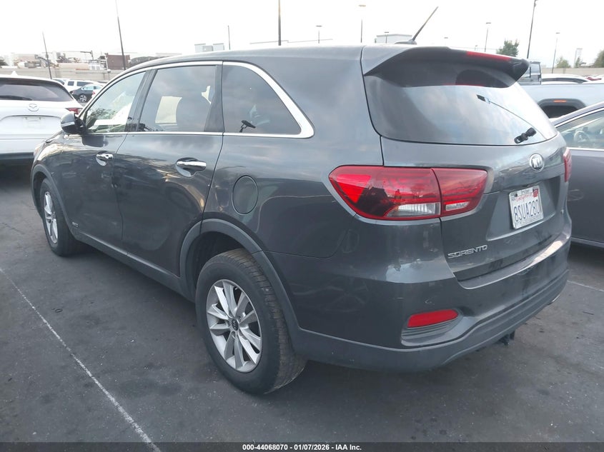 Vin: 5xypgda50kg486169, lot: 44563870, kia sorento 3.3l lx 20193
