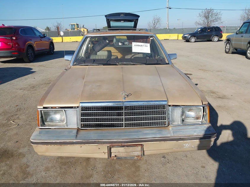 1983 Plymouth Reliant VIN: 1P38P49G0DF262857 Lot: 44068731