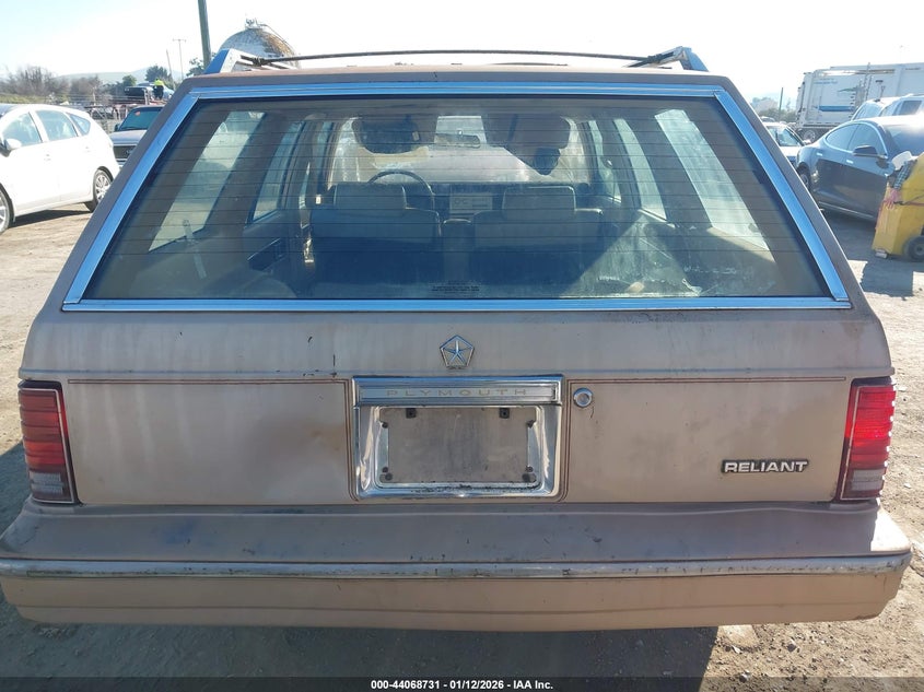 1983 Plymouth Reliant VIN: 1P38P49G0DF262857 Lot: 44068731