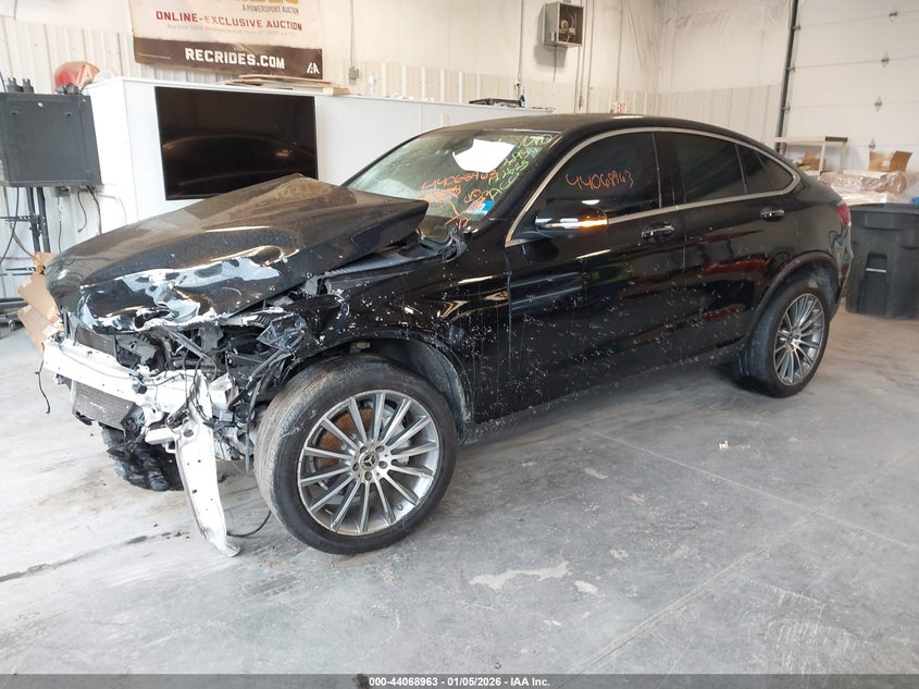 Vin: w1n0j8ebxmf866676, lot: 44564763, mercedes-benz glc 300 4matic coupe 20212