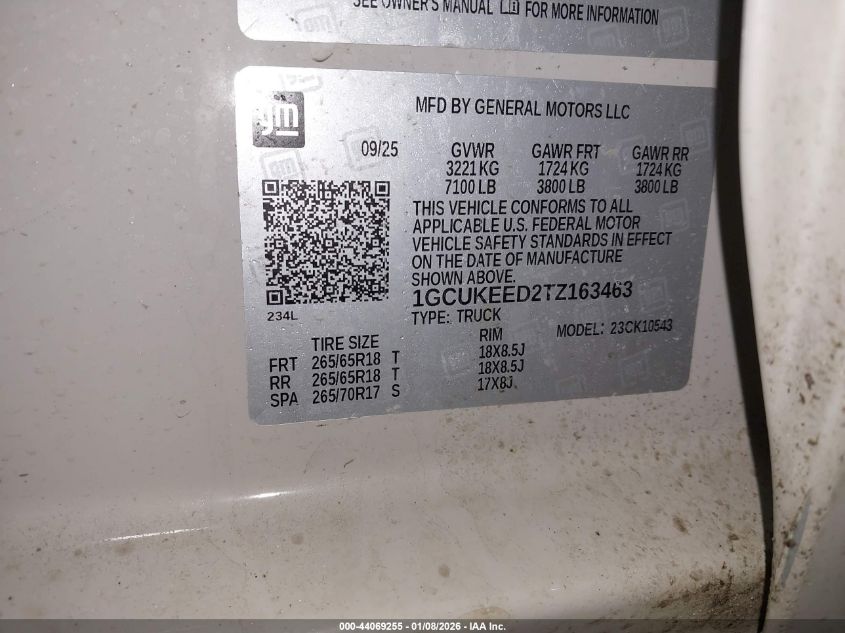 2026 Chevrolet Silverado 1500 - 1GCUKEED2TZ163463