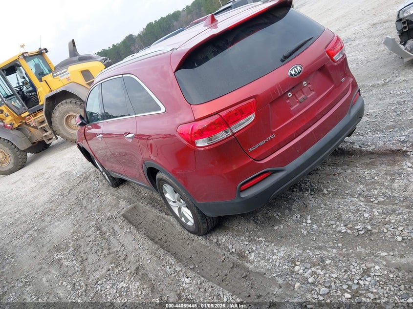 Vin: 5xypgda37hg282153, lot: 44565245, kia sorento 2.4l lx 20173