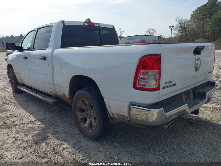 Vin: 1c6srfmt3pn689803, lot: 44565734, ram 1500 big horn  4x4 6'4 box 20233