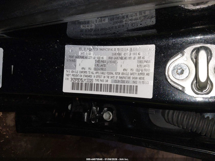 2020 Mazda Mazda3 Premium Package VIN: 3MZBPBEM5LM133329 Lot: 44070546