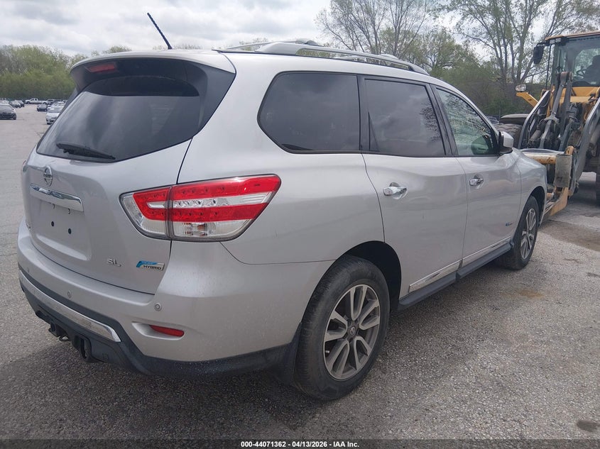 Vin: 5n1cr2mnxec661234, lot: 44567190, nissan pathfinder hybrid sl 20144