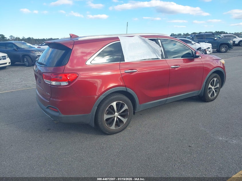 Vin: 5xyph4a51hg262043, lot: 44568035, kia sorento 3.3l ex 20174