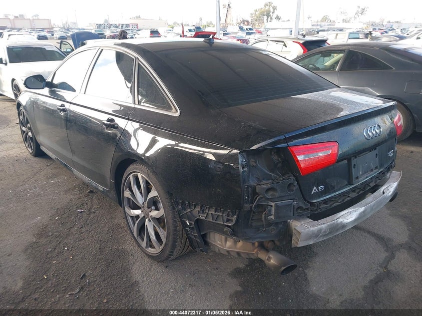2012 Audi A6 3.0 3.0 Premium black Lot 111044072317 Vin WAUHGAFC8CN144924