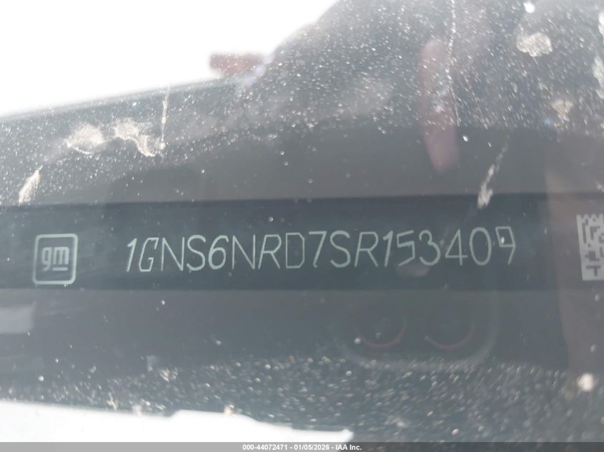 2025 Chevrolet Tahoe - 1GNS6NRD7SR153409