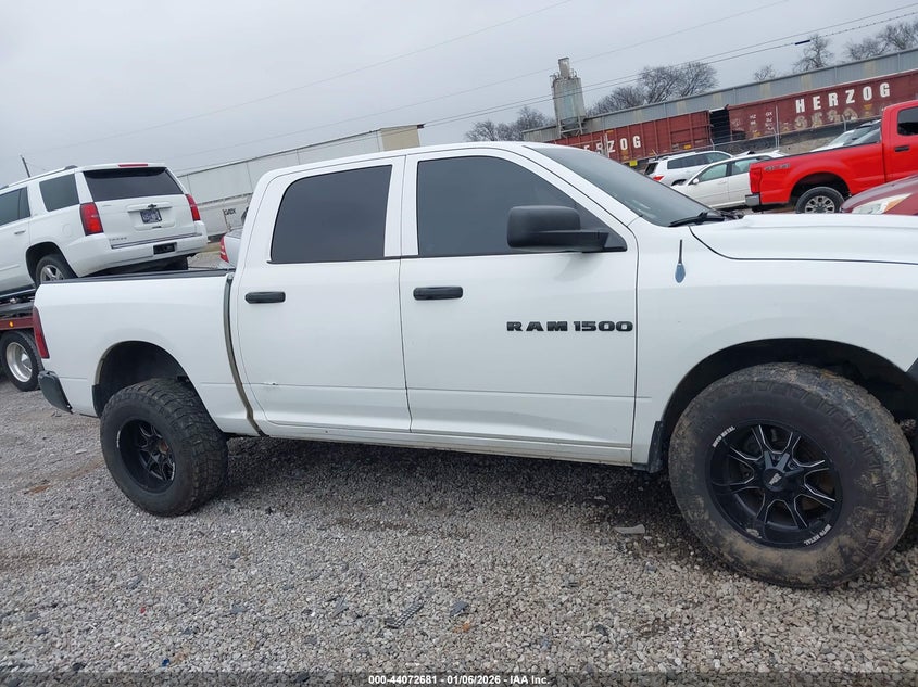 2012 Ram 1500 4.7 Ram St white Lot 111044072681 Vin 1C6RD7KP8CS319242