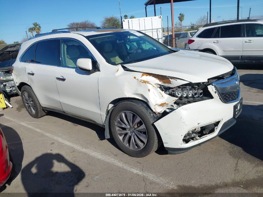 2014 Acura Mdx Technology Pkg W/Entertainment Pkg