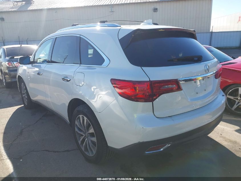 2014 Acura Mdx Technology Pkg W/Entertainment Pkg