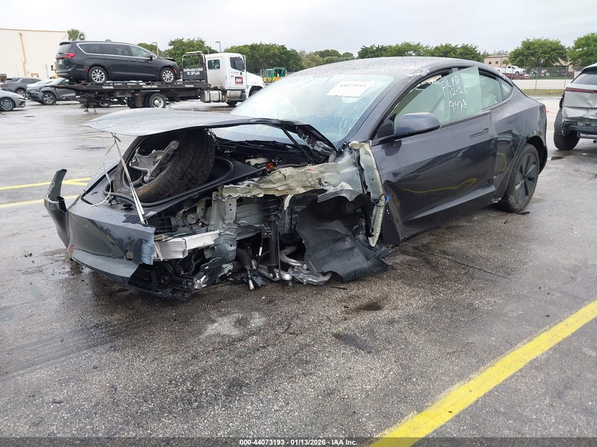 Vin: 5yj3e1ea6sf029478, lot: 44569021, tesla model 3 long range rear-wheel drive/standard rear-wheel drive 20252