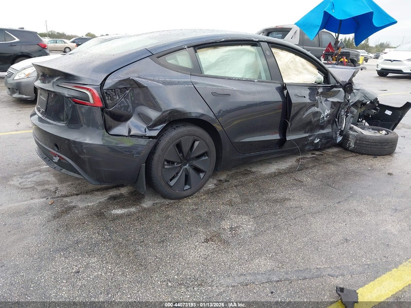 Vin: 5yj3e1ea6sf029478, lot: 44569021, tesla model 3 long range rear-wheel drive/standard rear-wheel drive 20254
