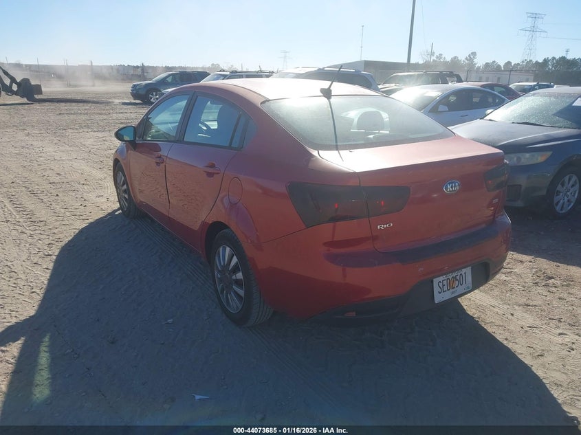 Vin: knadm4a3xe6362957, lot: 44569515, kia rio lx 20143