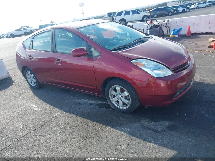 2005 TOYOTA PRIUS Red VIN: JTDKB20U957053862