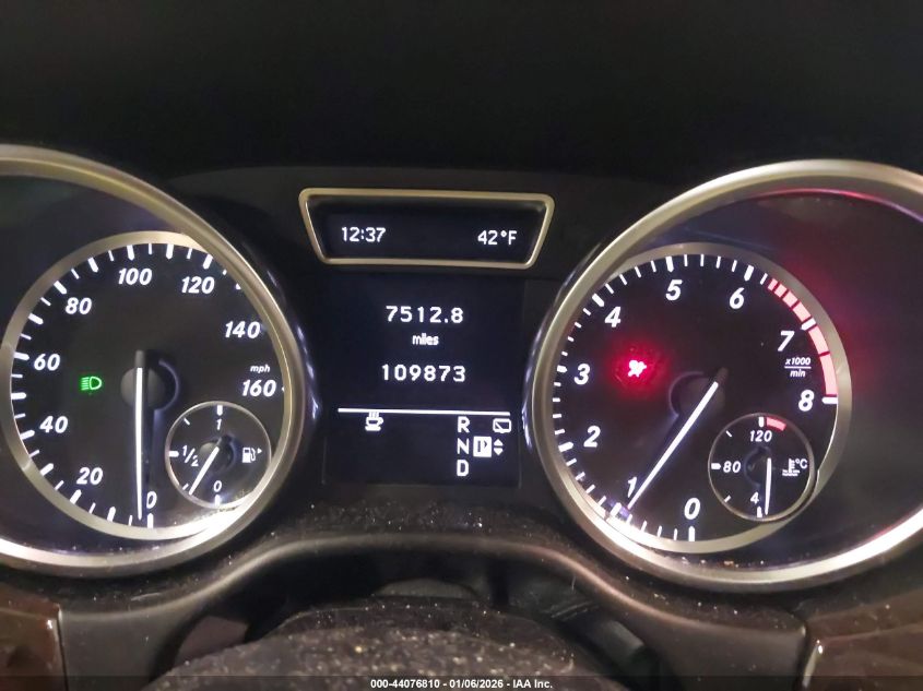 2012 Mercedes-Benz Ml 350 4Matic VIN: 4JGDA5HB9CA032182 Lot: 44076810