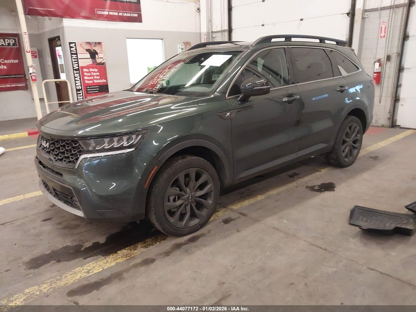 VIN 5XYRHDLF9NG108433 2022 KIA SORENTO X-LINE EX