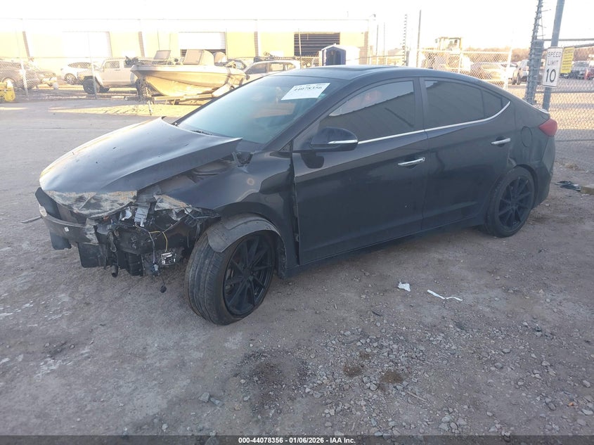 VIN KMHD84LF2HU281543 2017 HYUNDAI ELANTRA LIMITED