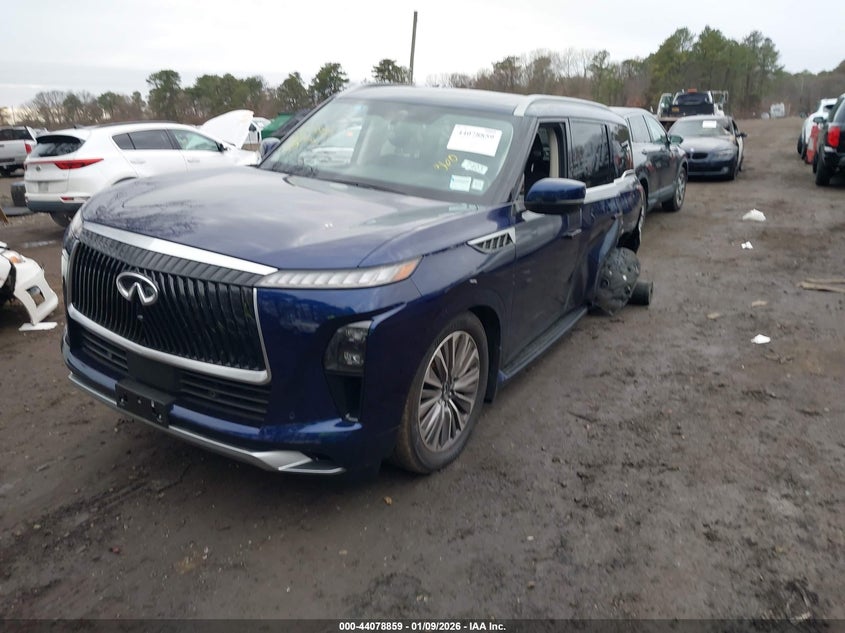 Vin: jn8az3de1s9701456, lot: 44574695, infiniti qx80 sensory awd 20252