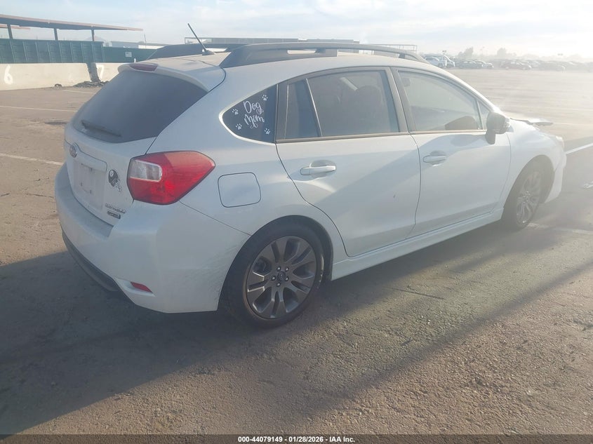 Vin: jf1gpau6xfh299821, lot: 44574985, subaru impreza 2.0i sport premium 20154