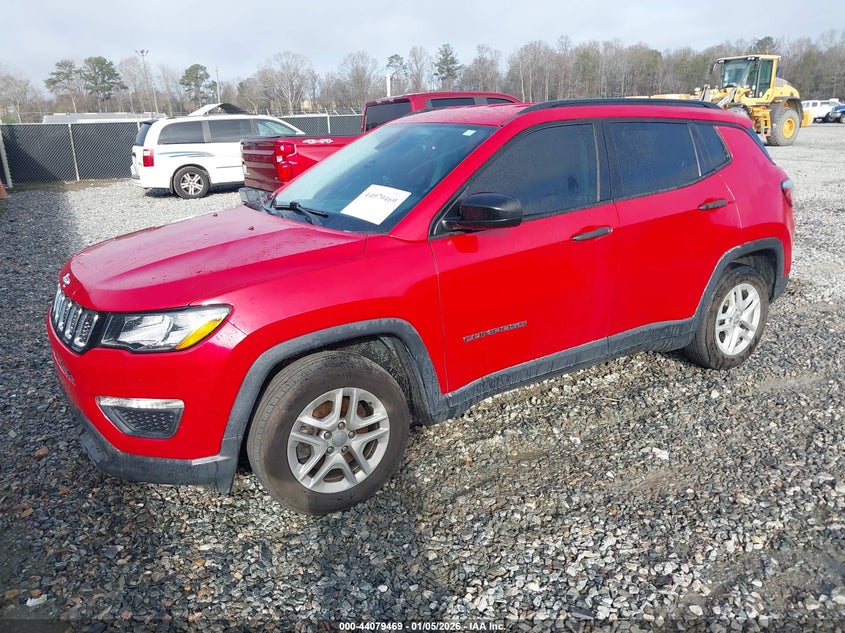 Vin: 3c4njcab9ht659844, lot: 44575305, jeep new compass sport fwd 20172