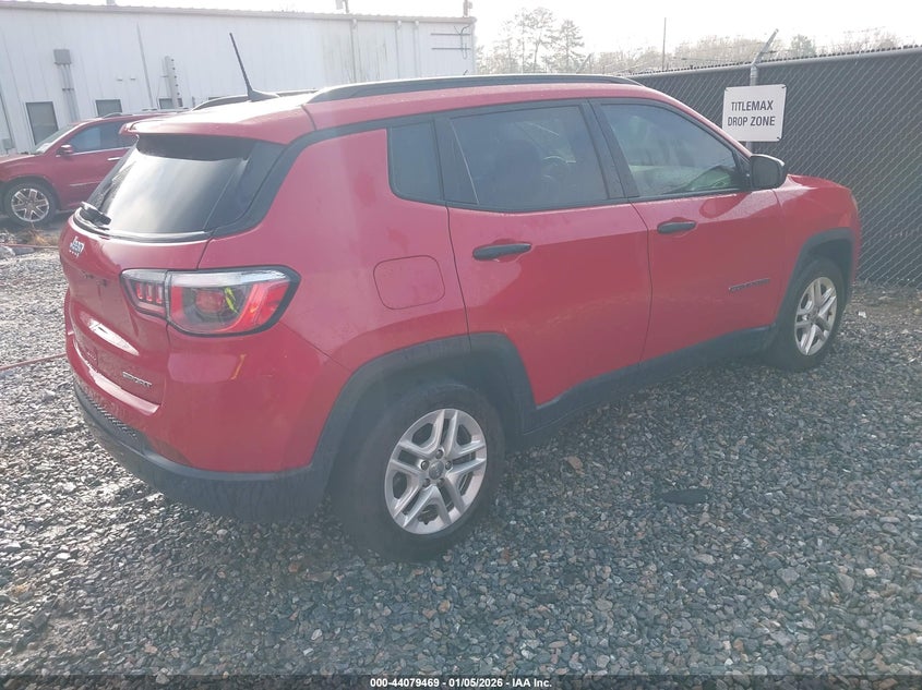 Vin: 3c4njcab9ht659844, lot: 44575305, jeep new compass sport fwd 20174