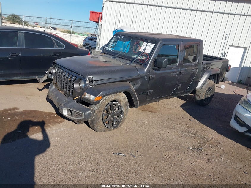 Vin: 1c6hjtag9pl506150, lot: 44575351, jeep gladiator sport s 4x4 20232