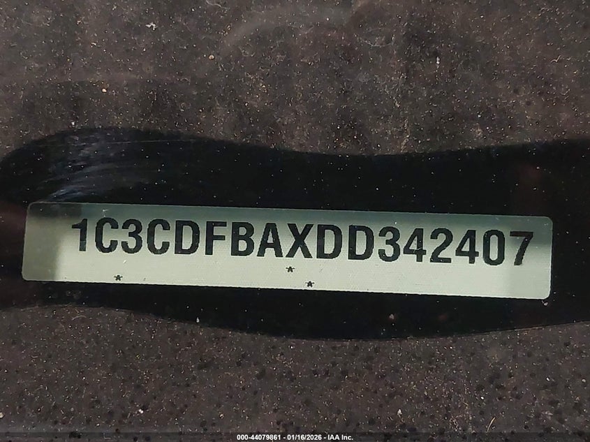 2013 Dodge Dart Sxt VIN: 1C3CDFBAXDD342407 Lot: 44079861