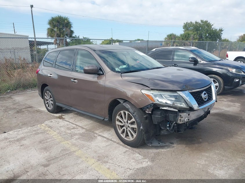 5N1AR2MN4FC626021 2015 Nissan Pathfinder Platinum/S/Sl/Sv auction photo 1