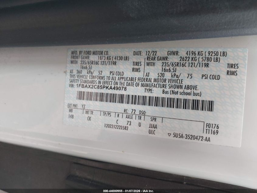 2023 Ford Transit-350 - 1FBAX2C85PKA49078