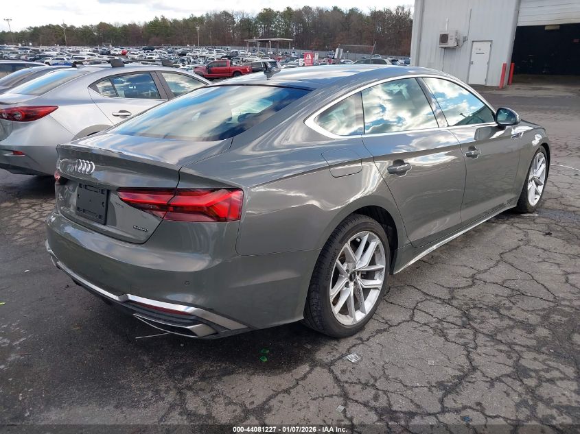 2023 Audi A5 Sportback Premium Plus 45 Tfsi S Line Quattro S Tronic