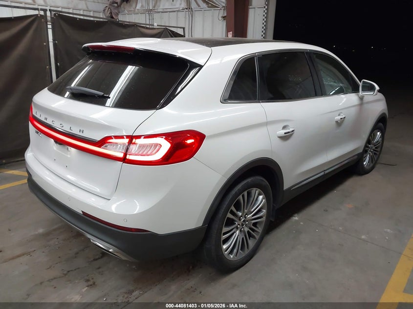 Vin: 2lmpj6lr4jbl21984, lot: 44577239, lincoln mkx reserve 20184