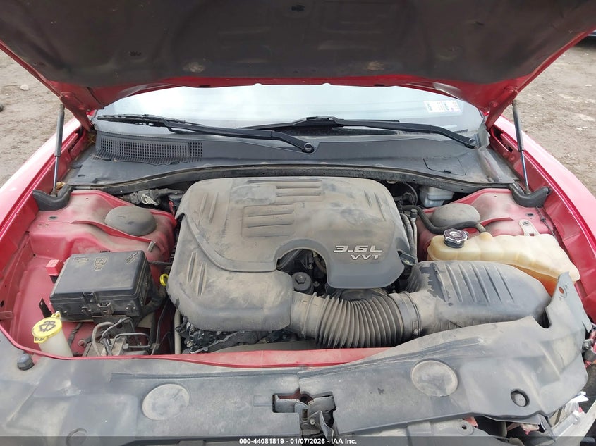 2012 Dodge Charger 3.6 Se red Lot 111044081819 Vin 2C3CDXBG5CH210330
