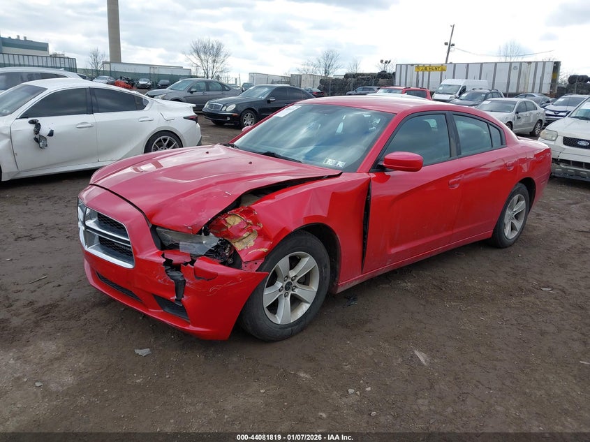 2012 Dodge Charger 3.6 Se red Lot 111044081819 Vin 2C3CDXBG5CH210330