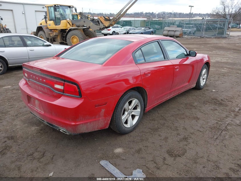 2012 Dodge Charger 3.6 Se red Lot 111044081819 Vin 2C3CDXBG5CH210330