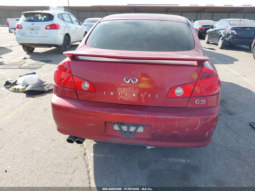 2005 Infiniti G35 VIN: JNKCV51E85M208034 Lot: 44083496