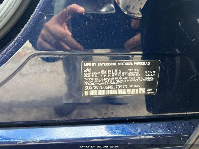 2022 BMW X7 - 5UXCW2C06N9J79973