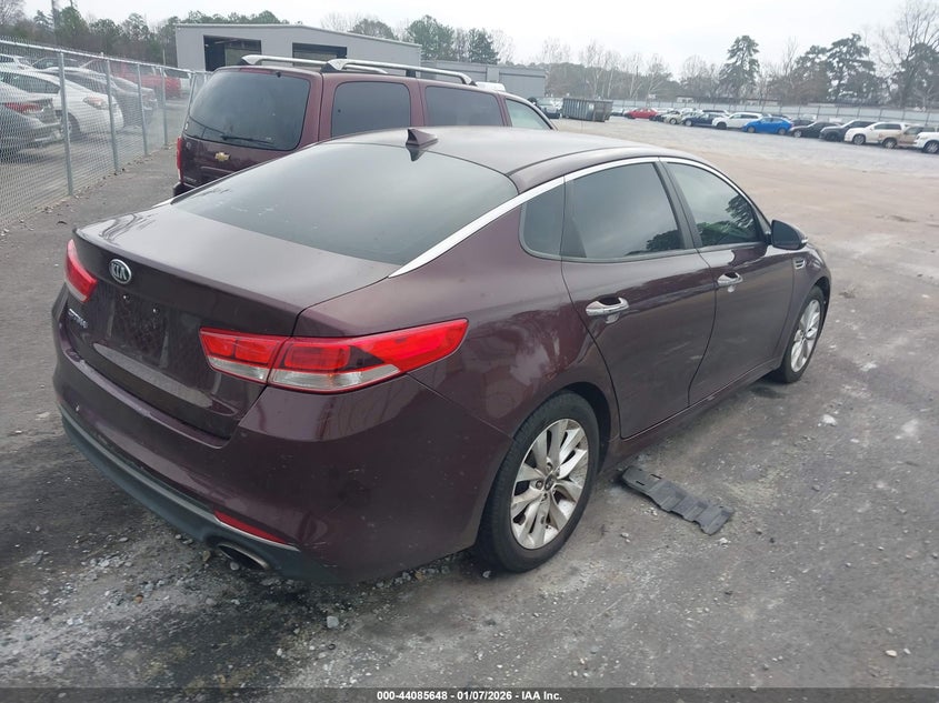 Vin: 5xxgt4l37gg075886, lot: 44581501, kia optima lx 20164