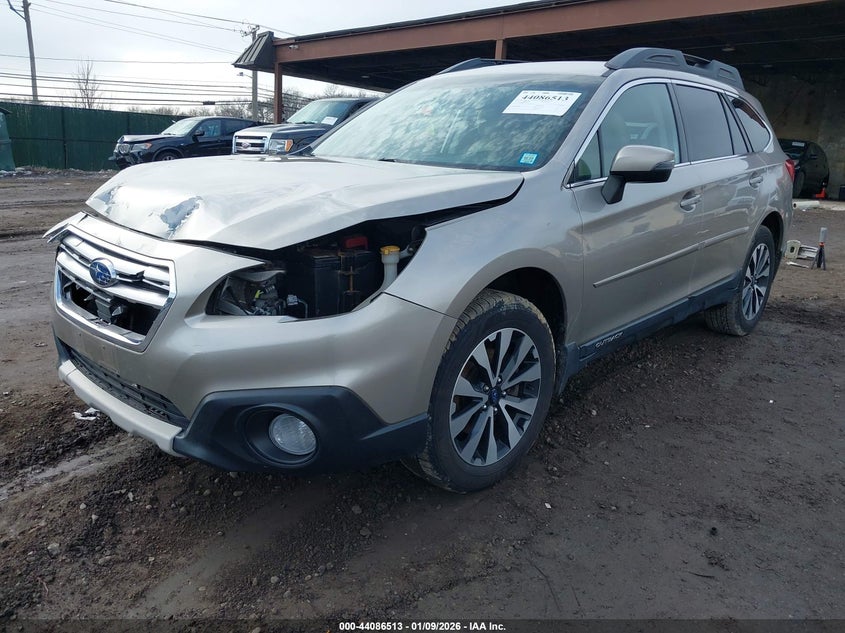 Vin: 4s4bsajc0f3226401, lot: 44582366, subaru outback 2.5i limited 20152