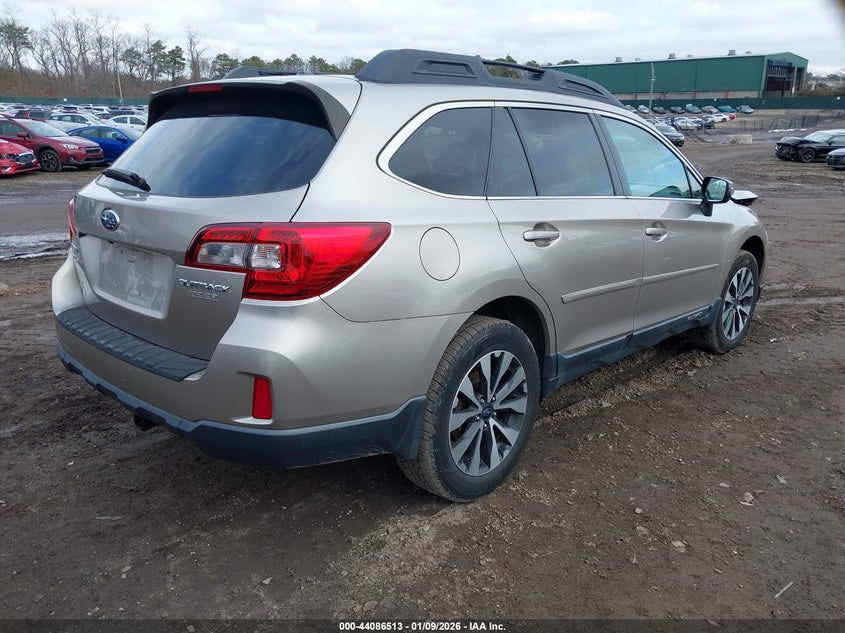 Vin: 4s4bsajc0f3226401, lot: 44582366, subaru outback 2.5i limited 20154