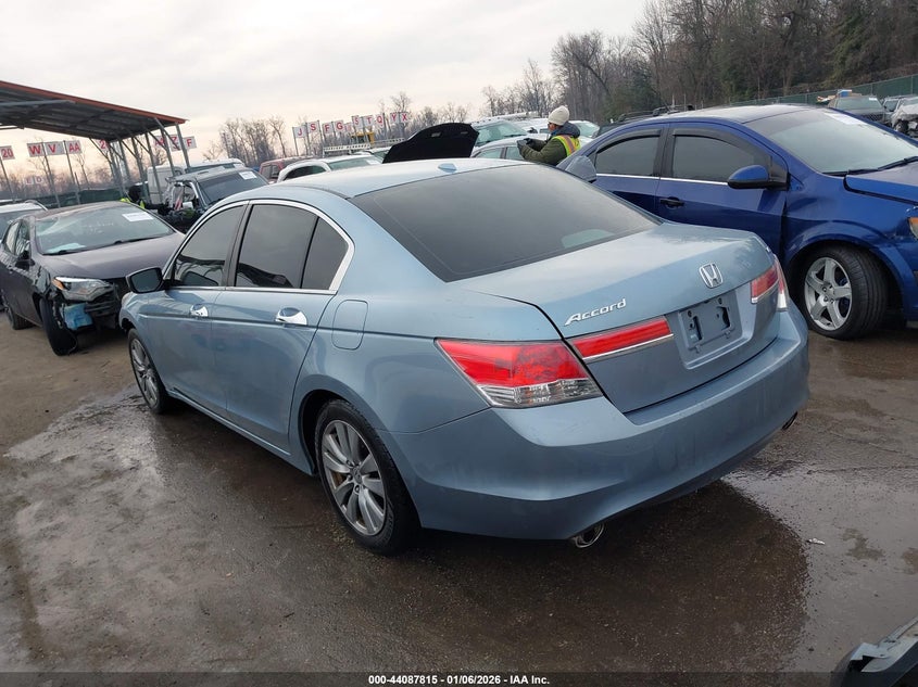 2012 Honda Accord 3.5 3.5 Ex-L blue Lot 111044087815 Vin 1HGCP3F86CA014637