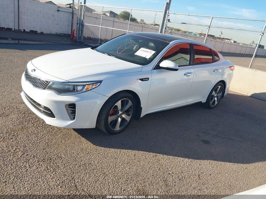 Vin: 5xxgw4l25gg018617, lot: 44583927, kia optima sx turbo 20162